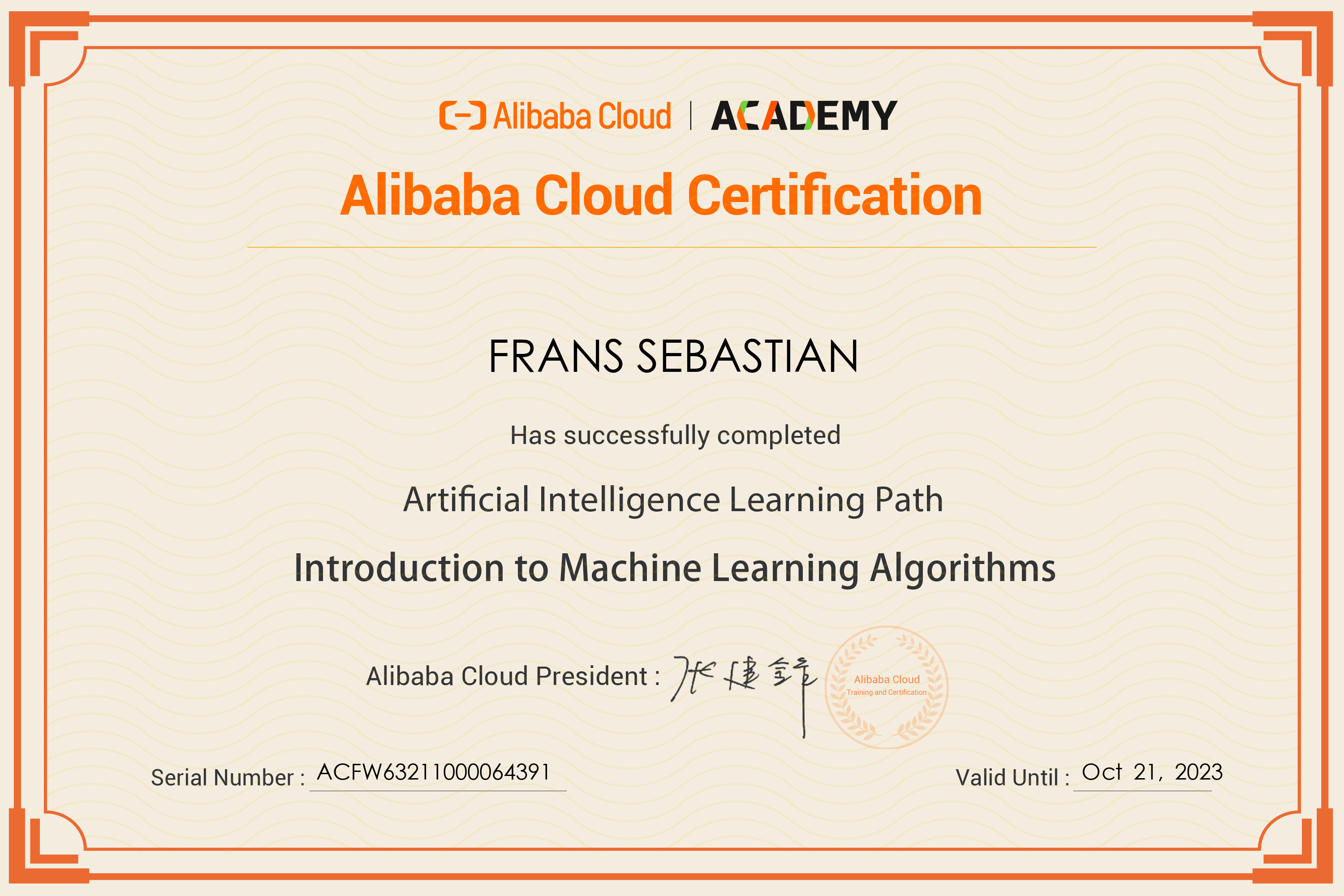 Machine Learning Algorithms